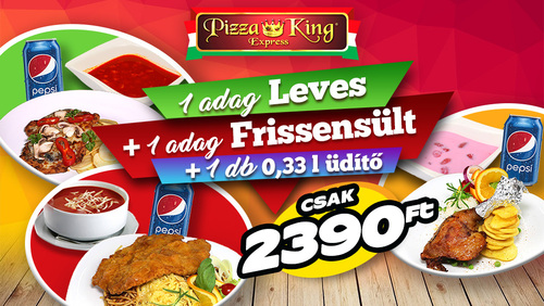 Pizza King 4 - A menü - Szuper ajánlat - Online rendelés